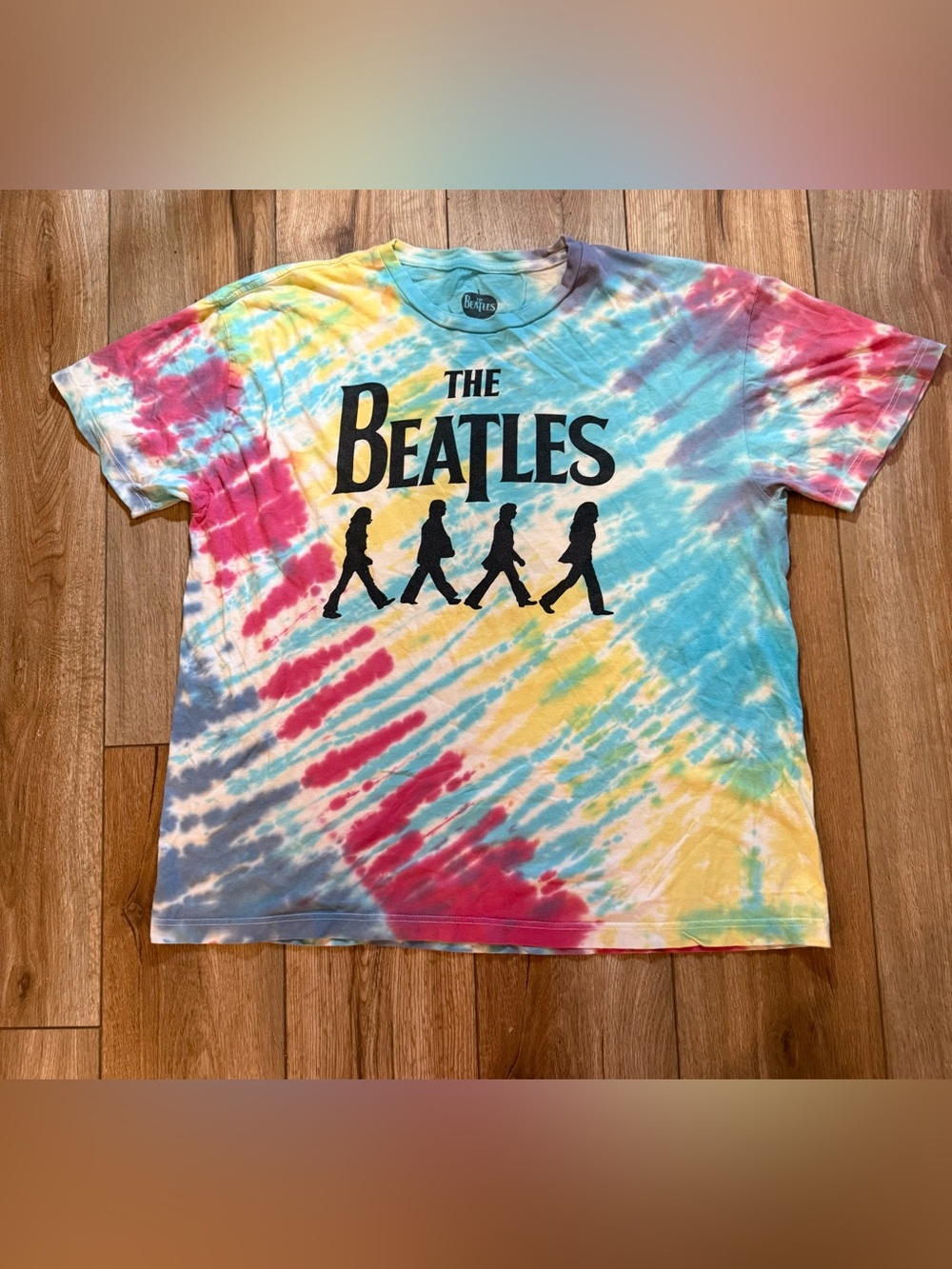 The Beatles Abbey Road Tie Dye T-Shirt Multicolor Size XL